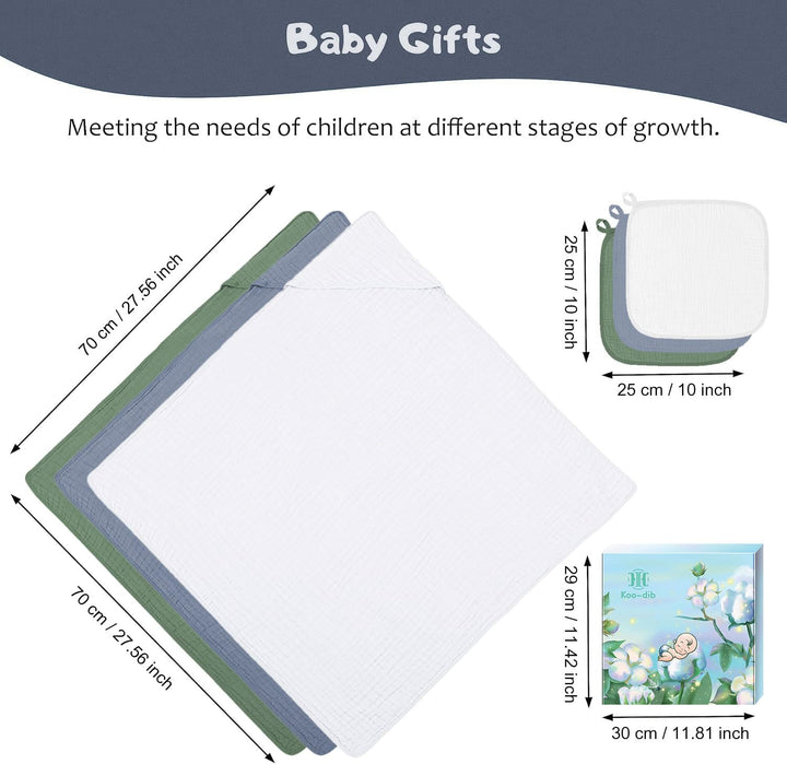Set Aus Kapuzenhandtuch Baby Handtuch Mit Kapuze, Decke Und Badetuch Neugeborene MäDchen & Jungen, E