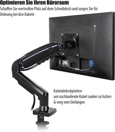 Invision Monitor Halterung für 17-27 Zoll Bildschirme, Monitor Arme, Bildschirmhalterung 1 Monitor,