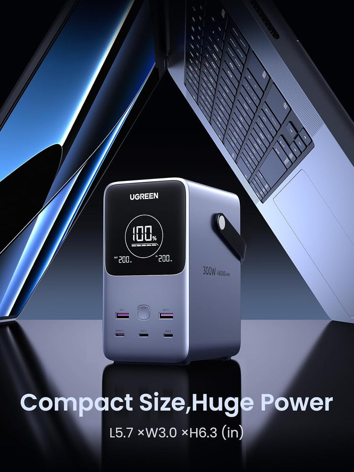 Power Bank Ugreen 300W 48000mAh carga rápida portátil