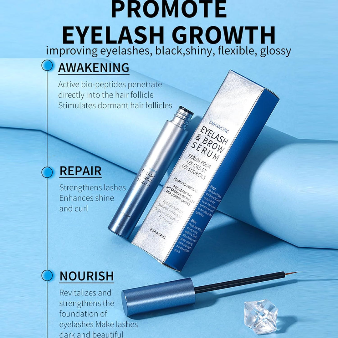 Wimpernwachstumsserum 4ML, Wimpernserum mit langanhaltender Wirkung für Dickeres, Schützt & kräftigt
