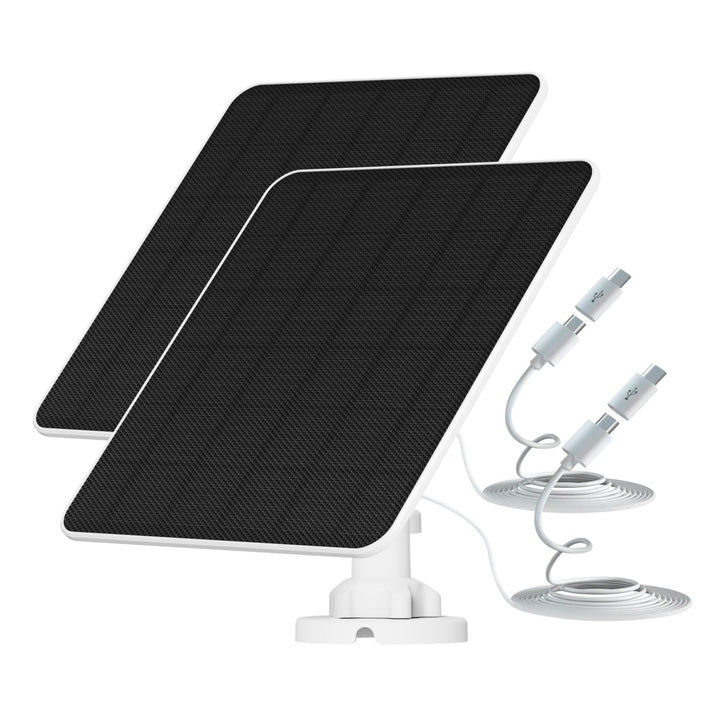 Solarpanel für Akku Überwachungskamera Aussen, 6W USB-Solarmodul kompatibel mit batteriebetriebener