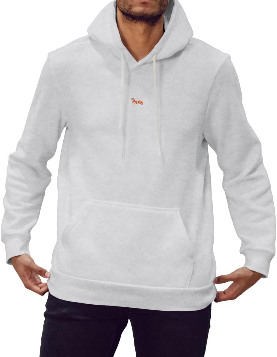 strongAnt Herren Hoodie Baumwolle Kapuzenpullover mit Bauchtasche Sweatshirt Pullover Sweatjacke Lan