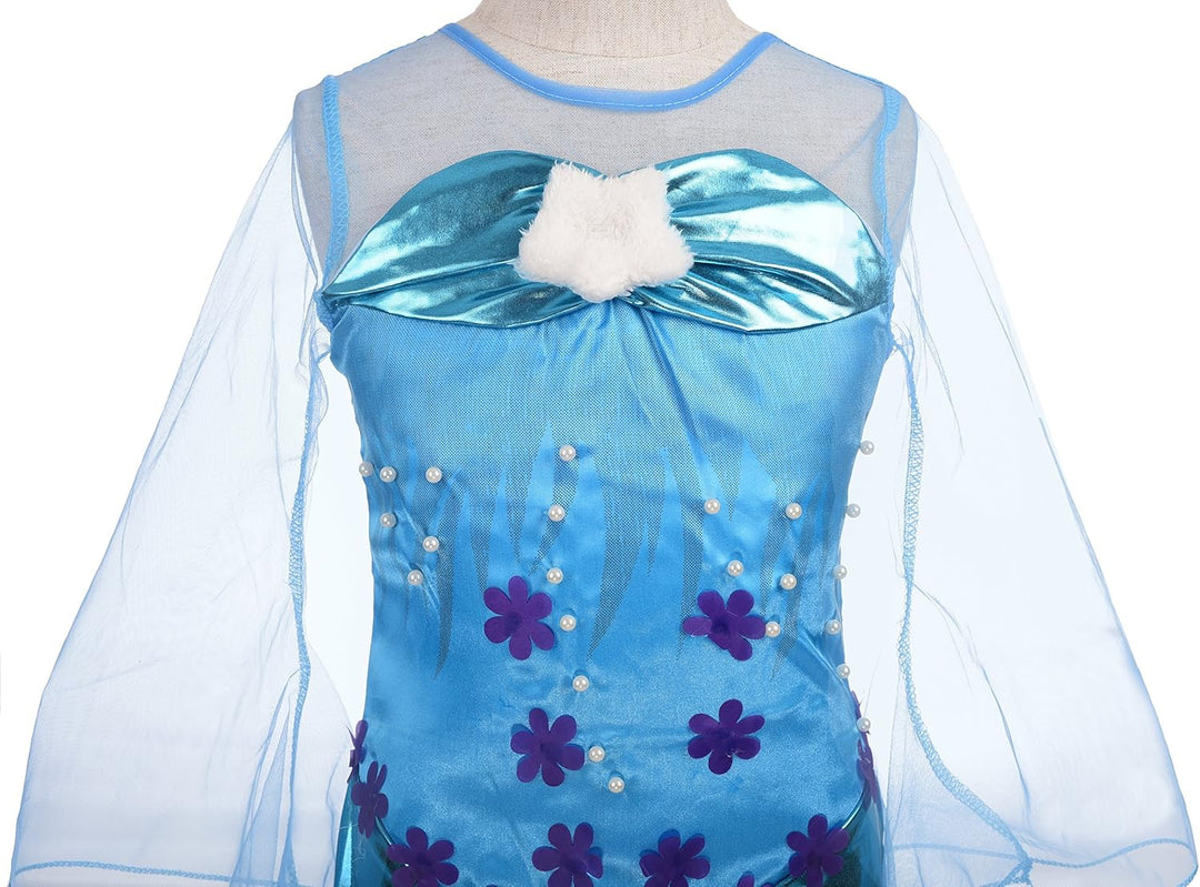 Lito Angels Prinzessin Meerjungfrau Kostüm Kleid Party Verkleidung Cosplay für Kleinkind Mädchen Grö