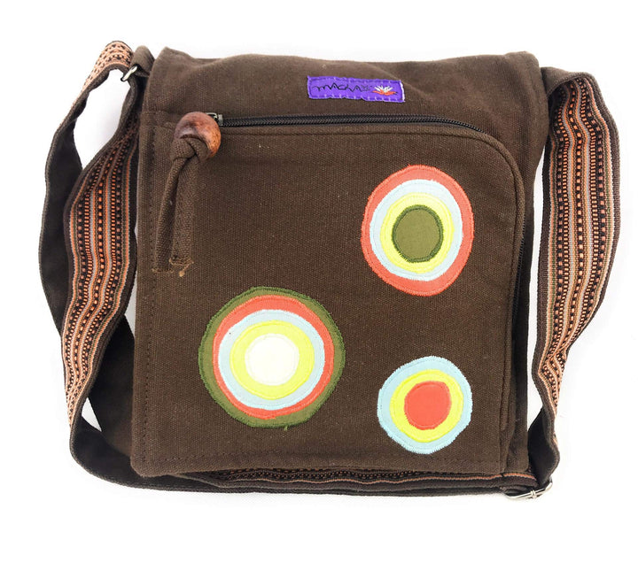 Macha Stofftasche mit Stickerei. Baumwoll-Schultertasche für Damen, indischer Stil, bunt, Rabat Boho