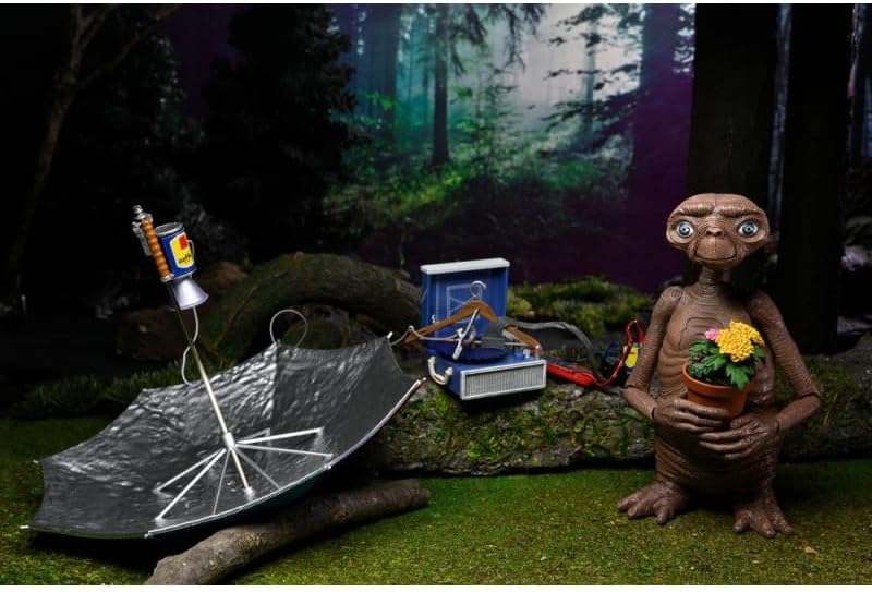 NECA E.T.- Der Ausserirdische LED Actionfigur 40th Anniversary Multicolor, aus Kunststoff, batterieb