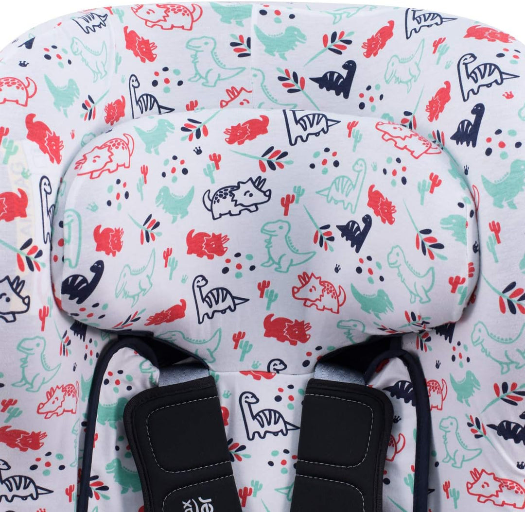 JYOKO Kids Bezug kompatibel mit Romer Britax Max Way Plus (Dino Party), Dino Party