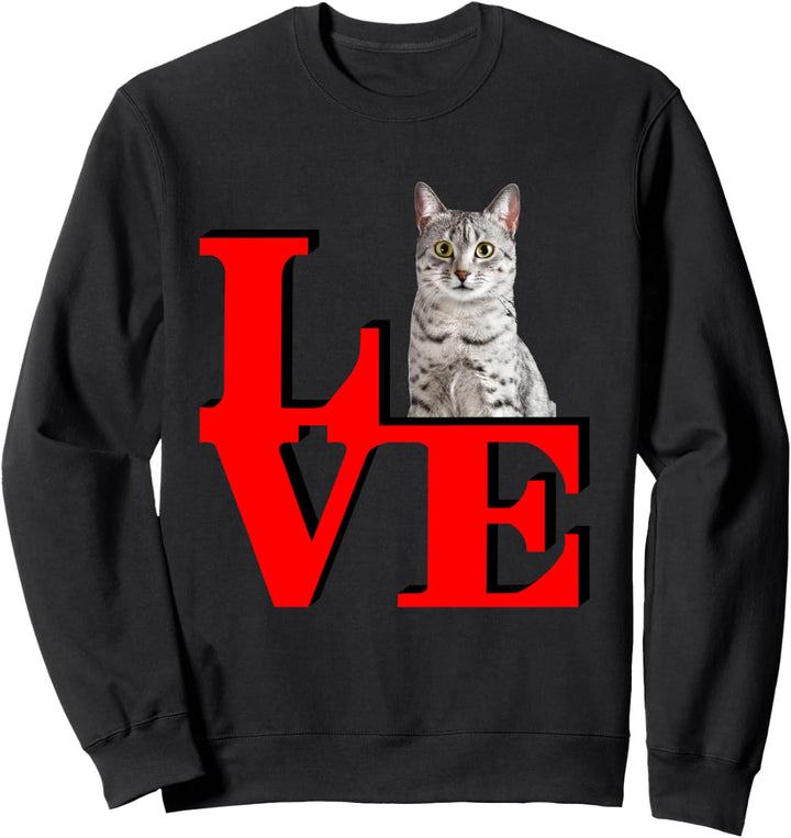 Egyptian Mau Love Park I love my Cat Sweatshirt