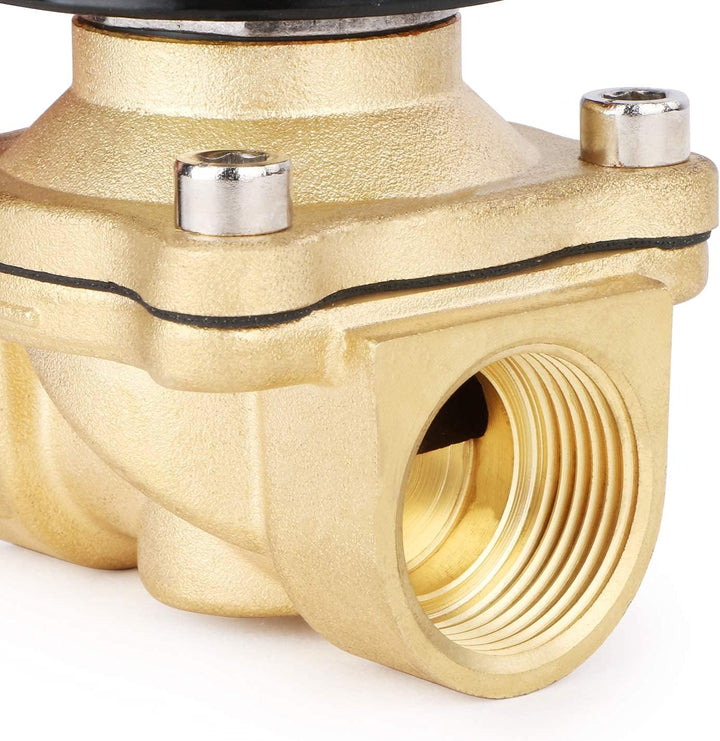 U.S. Solid 3/4" G 12 V DC Messing Magnetventil Direktgesteuert für Wasser Luft Gas Öl NC Brass Solen