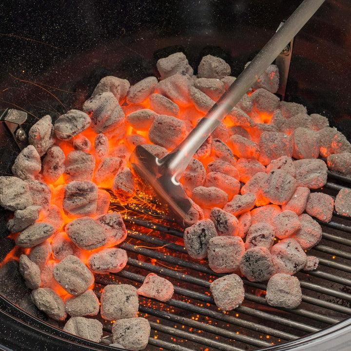 Weber 10615 Grillkohle Rechen silber Leicht zu öffnende