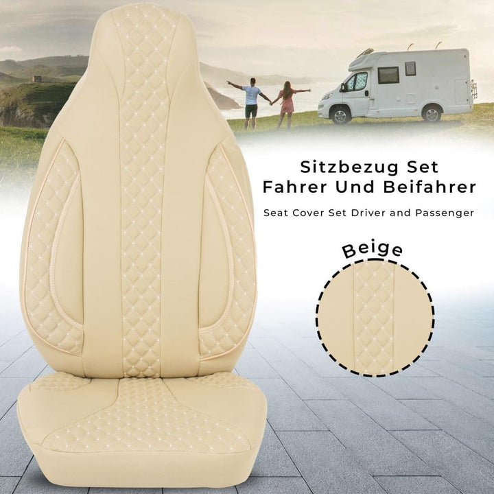 BREMER SITZBEZÜGE Wohnmobil Schonbezüge Sitzbezüge kompatibel mit FIAT Ducato Citroen Jumper Peugeot