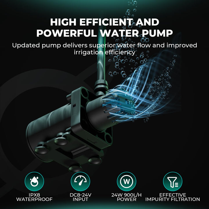 MARS HYDRO Automatische Bewässerung Bewässerungssystem indoor mit Faltbarem 50L-Eimer, Verbesserter