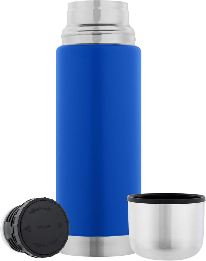 GRÄWE Thermosflasche 350 ml, Edelstahl Trinkflasche, Thermoskanne, Isolierflasche für unterwegs mit