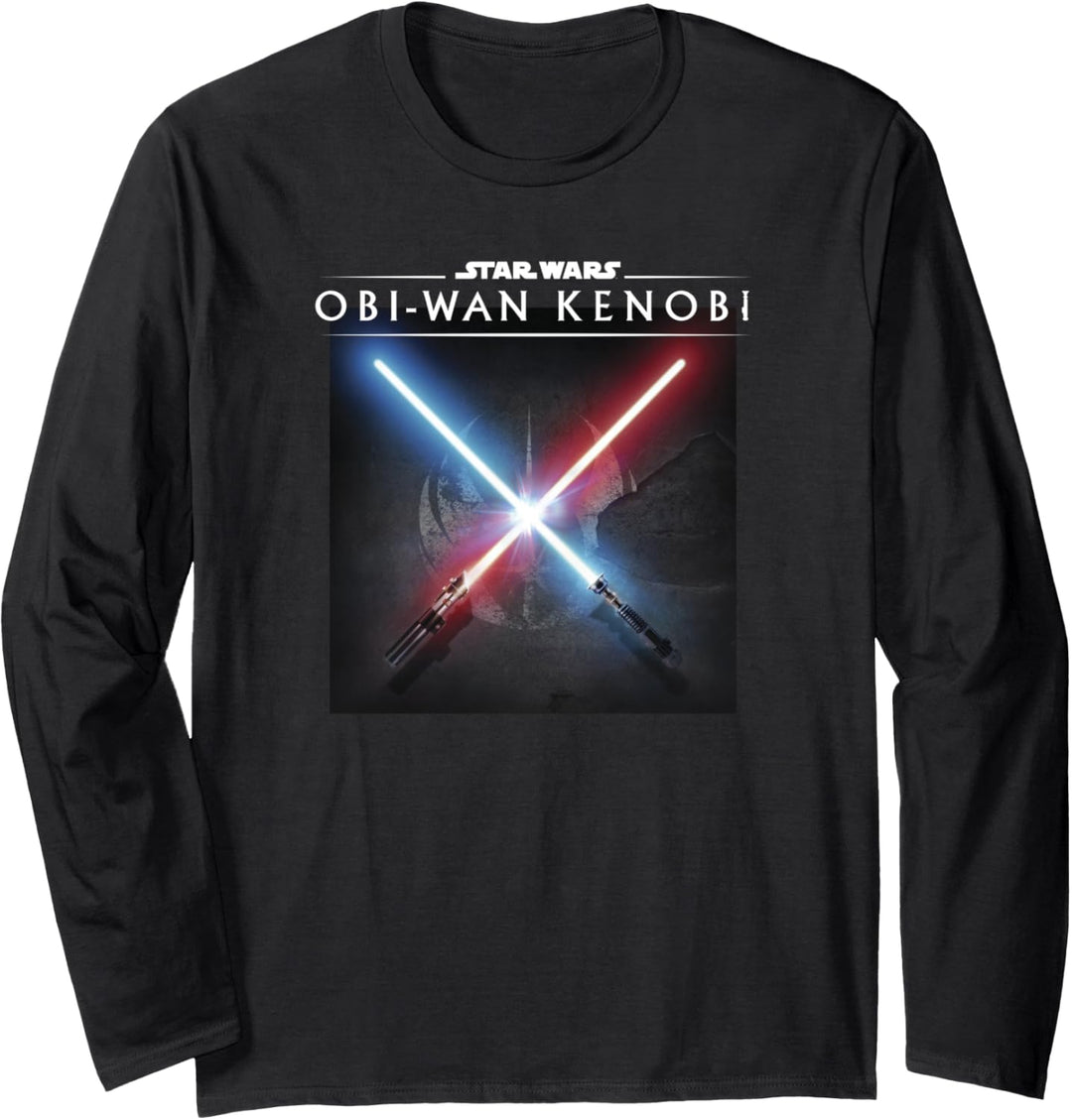 Star Wars: Obi-Wan Kenobi Crossed Lightsabers Poster Langarmshirt