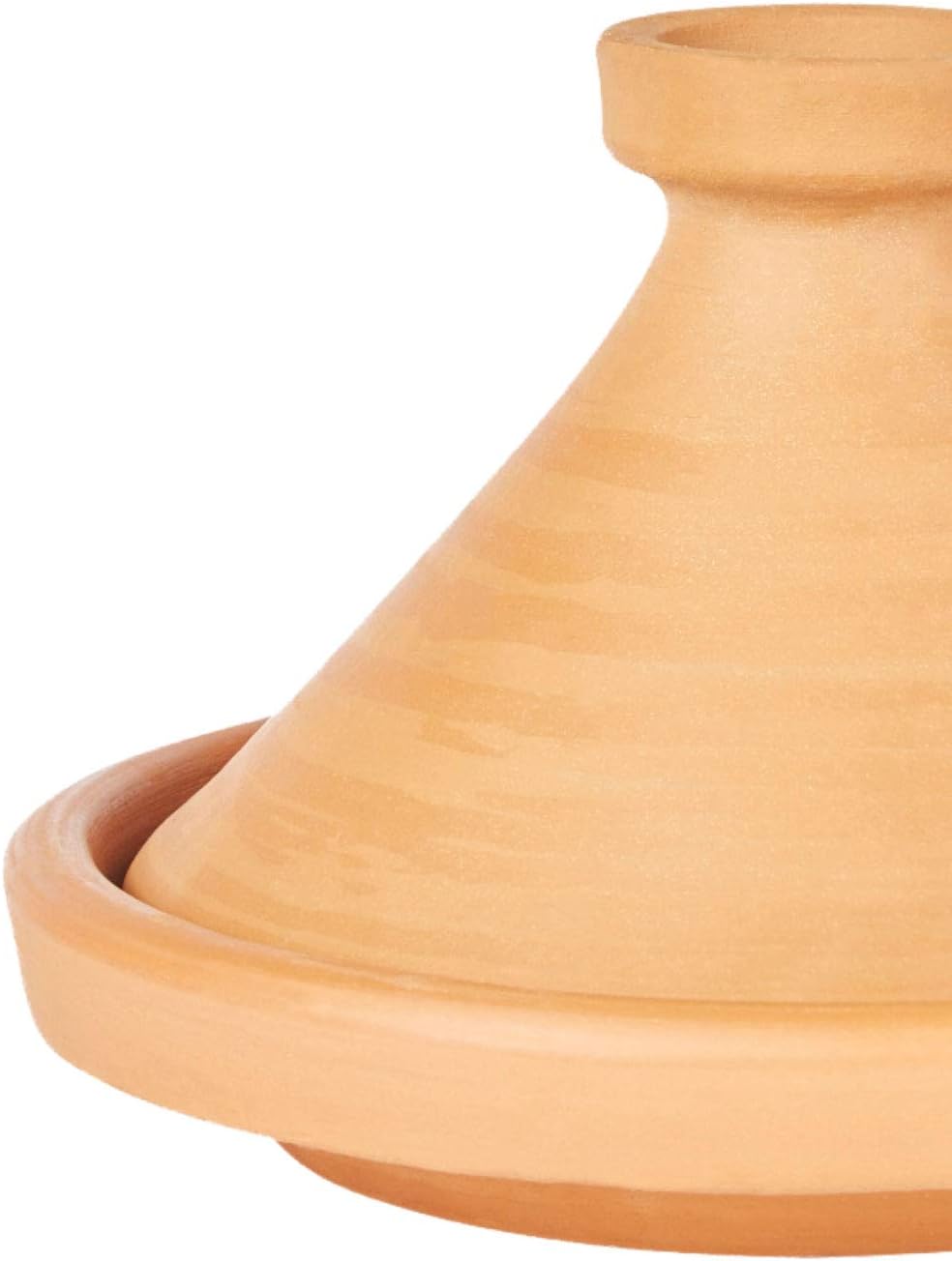 Marokkanische Tajine Topf zum Kochen + Kochbuch | Schmortopf Unglasiert Aladin Ø 35cm für 6-8 Person