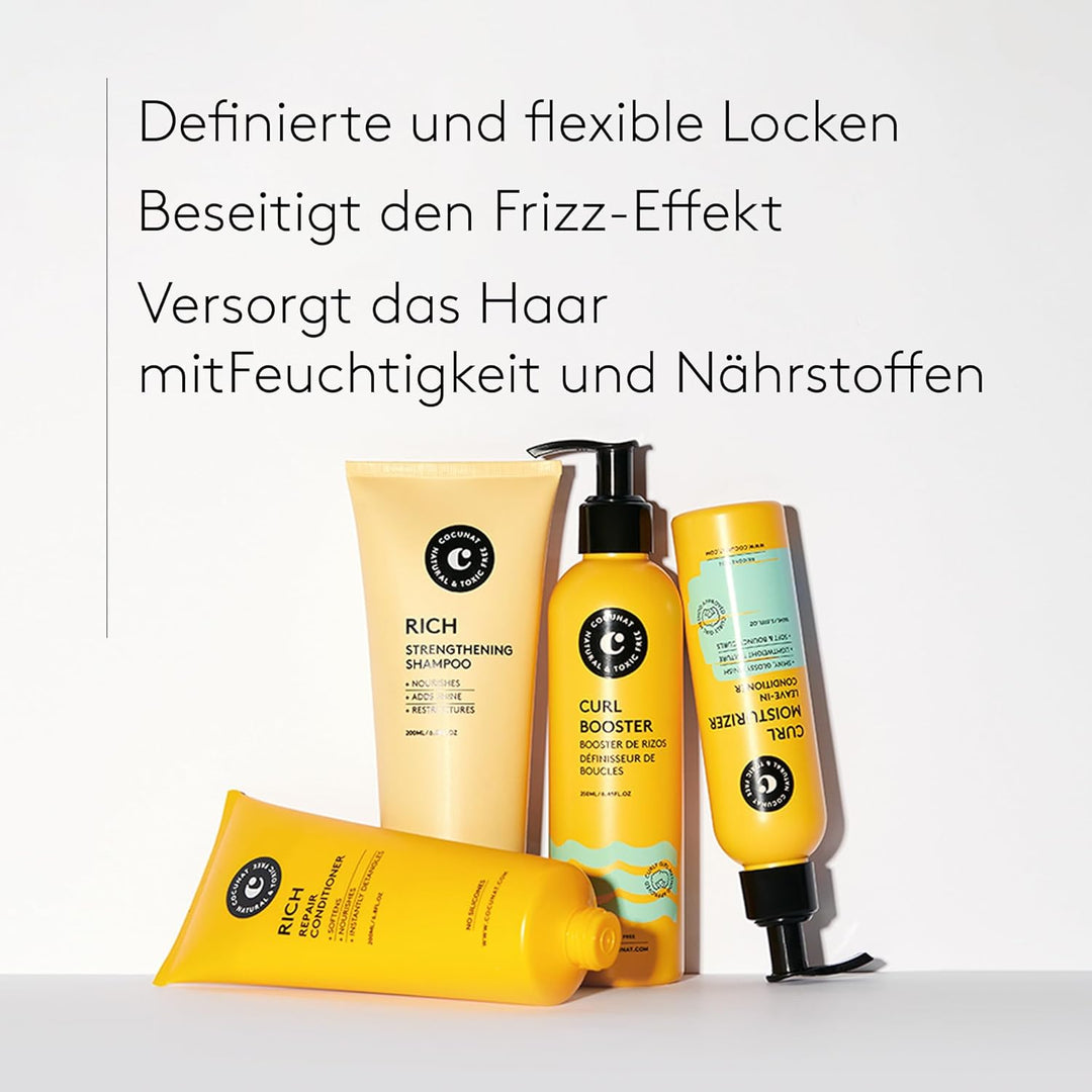 COCUNAT | Pack Lockige Haarpflege | Curly-Methode und Reinigungsroutine für perfekte Locken | Defini