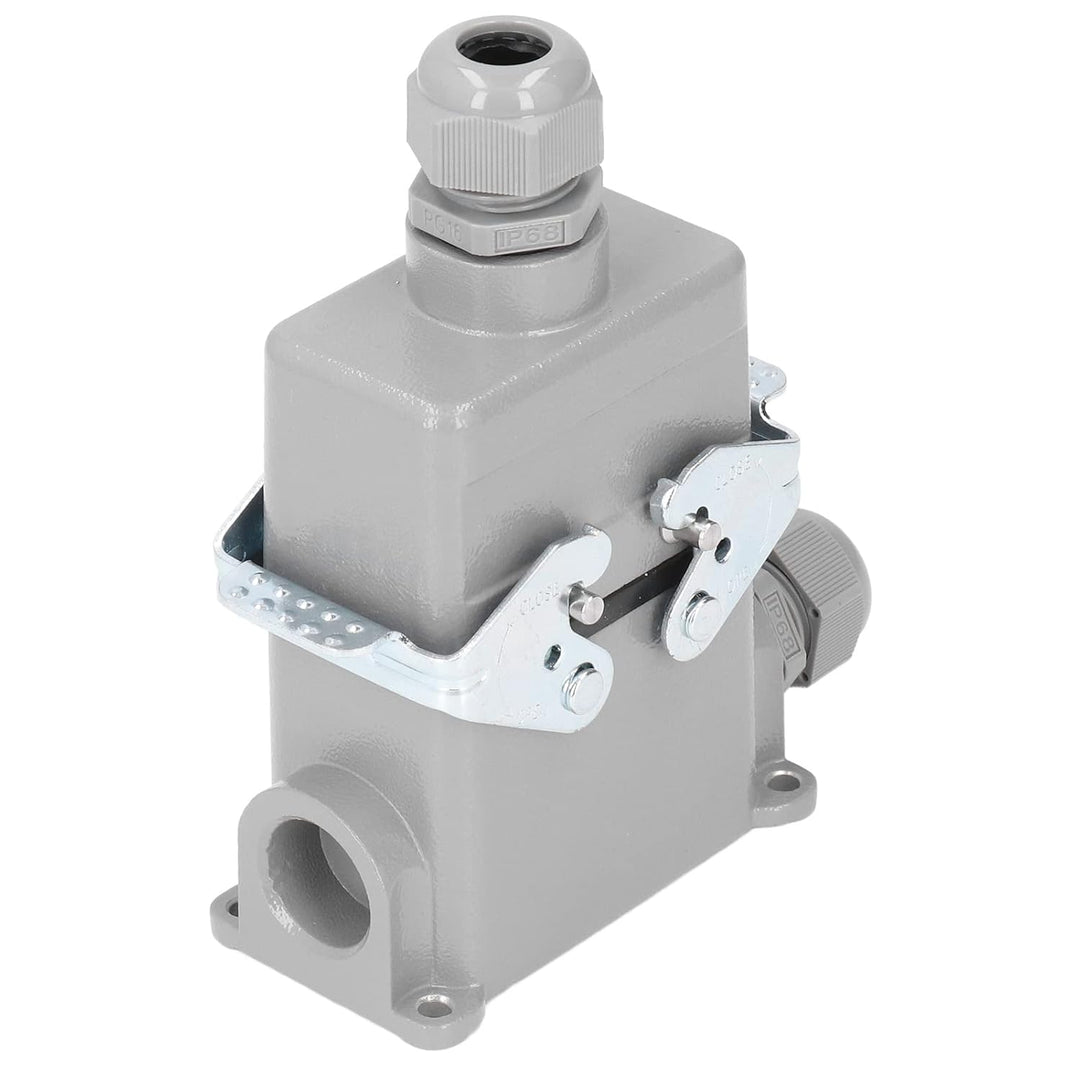 Rechteckiger Schwerer Steckverbinder IP65 16A 500V Wasserdichter Steckverbinder Flammhemmende Schrau
