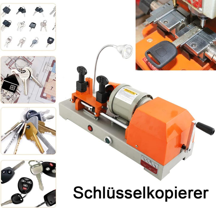 ECUTEE Schlüsselschneidemaschinen Multifunktional Elektrisch Manuell Doppelte Horizontale Schlüssel