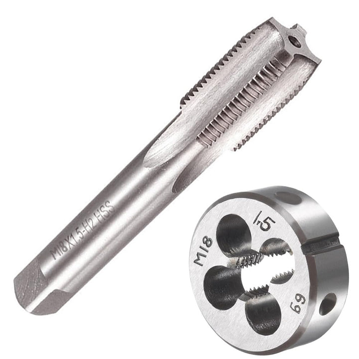 Saipor M18 X 1,5 Metrisch Gewindeschneid und Gewindeschneideisen M18 X 1,5mm HSS Gewindebohrer und S