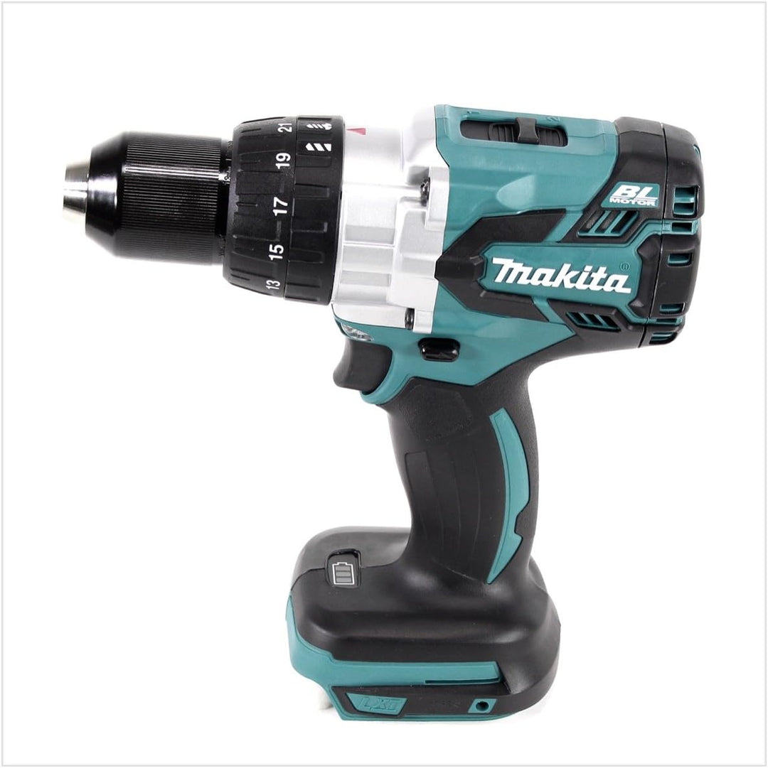 Makita DDF481Z Akku-Bohrschrauber 18 V (ohne Akku, ohne Ladegerät), Blau, Silber ohne Akku ohne Lade