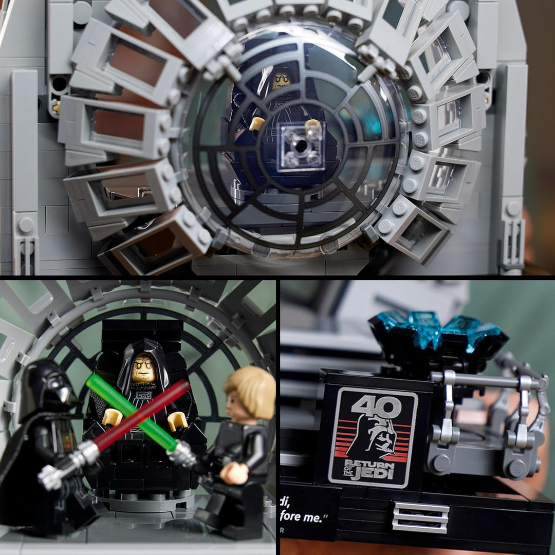 LEGO 75352 Star Wars Thronsaal des Imperators – Diorama, Rückkehr der Jedi-Ritter 40. Jubiläums Set,