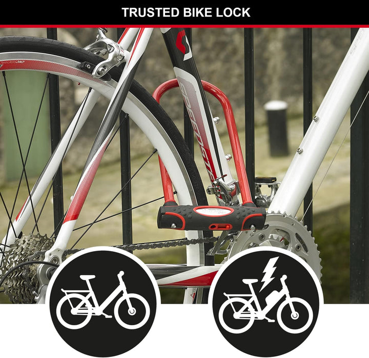 MASTER LOCK Bügelschloss [Schlüsselschloss] [mit Halterung] [Zertifiziertes Fahrrad Schloss - Secure