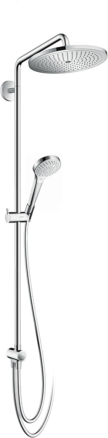 hansgrohe Croma Select 280 Air wassersparendes Reno Duschsystem, 4 Strahlarten, Chrom mit