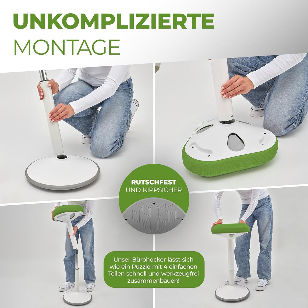 SMART-Sitzen: Bürohocker | Hocker | Sitzhocker ergonomisch für Arbeit & Freizeit | Ergonomischer Hoc
