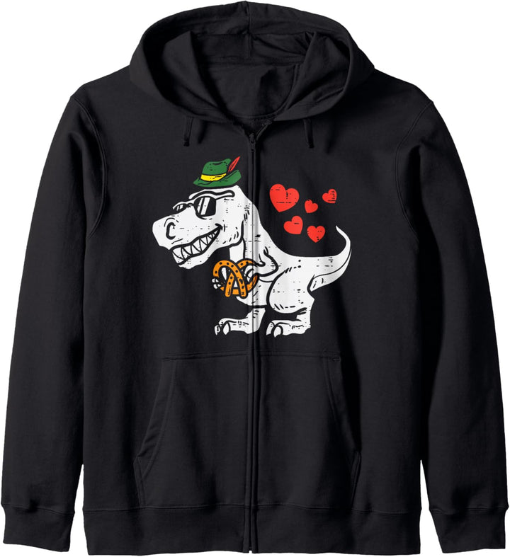 Bayerische T-Rex Brezel Baby Jungen Oktoberfest Kleinkind Kinder Kapuzenjacke