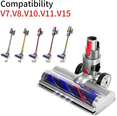 Bürste Kompatibel mit Dyson V7, V8, V10, V11, V15 Staubsauger Elektrobürste mit Direktantrieb mit 4