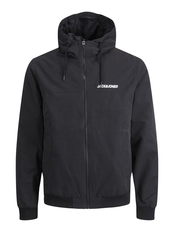 JACK &amp; JONES Herren Jjerush Blocking Hood Bomber Noos Jacke XS Black 1, XS Black 1