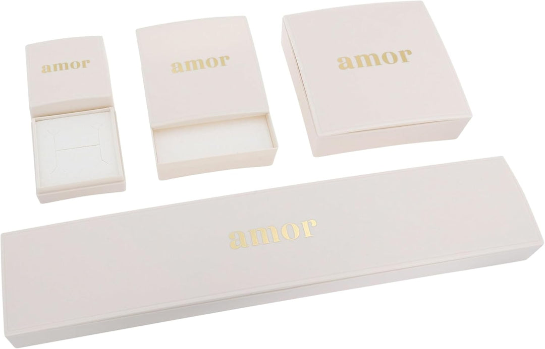 Amor Collier Damen Halsschmuck, 35+3 cm, Gold, Kommt in Schmuck Geschenk Box, 2014583