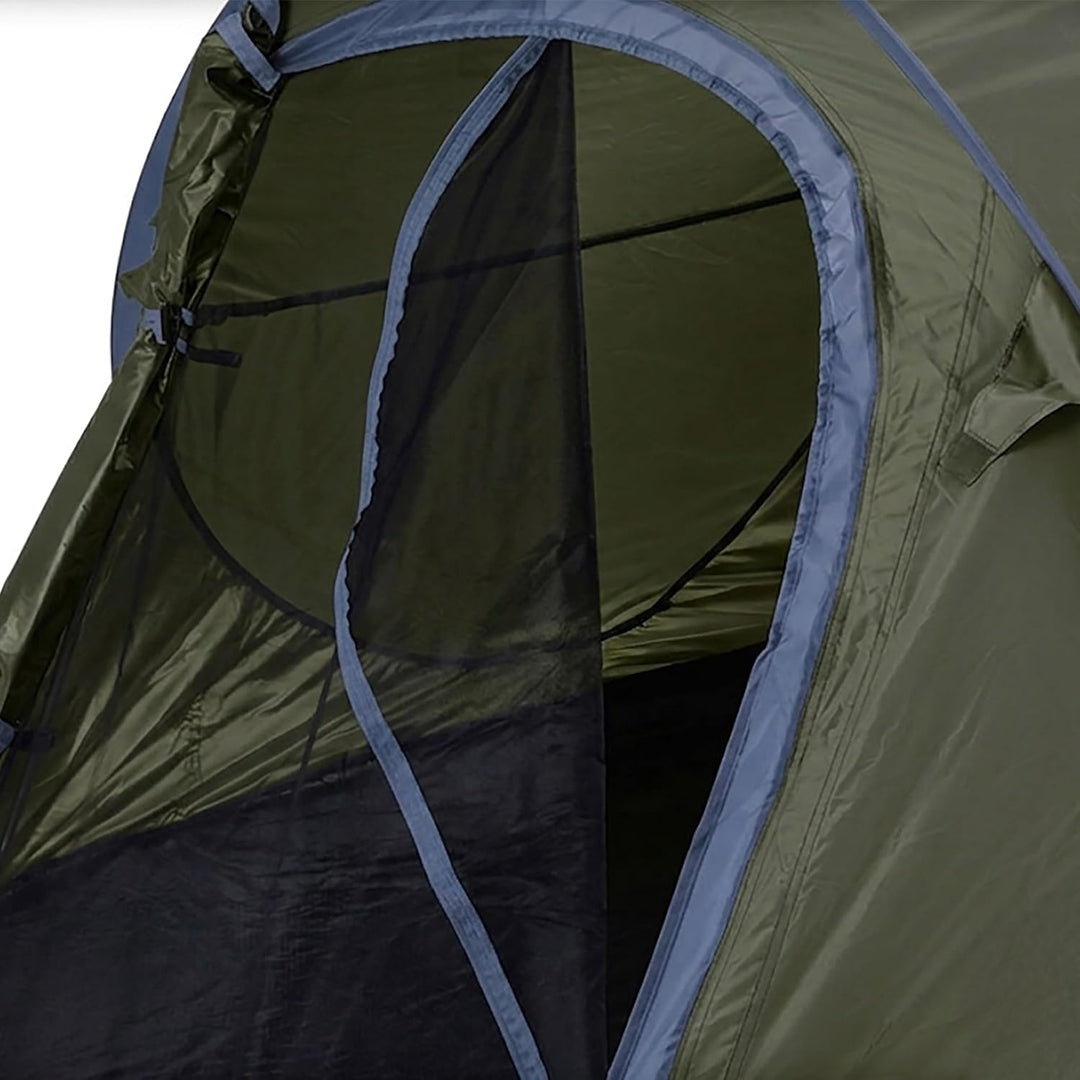 Pop Up Wurfzelt für 2-3 Personen in blau, grün oder Silber - Trekking und Camping Sofortzelt - Autom