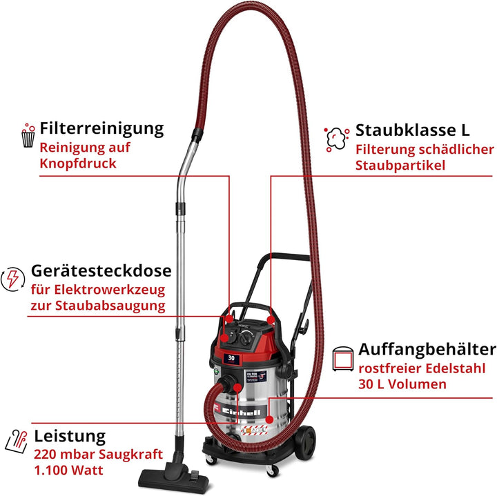 Einhell TE-VC 3080 SACL 2347440, Nass-Trockensauger Neues Modell, Neues Modell