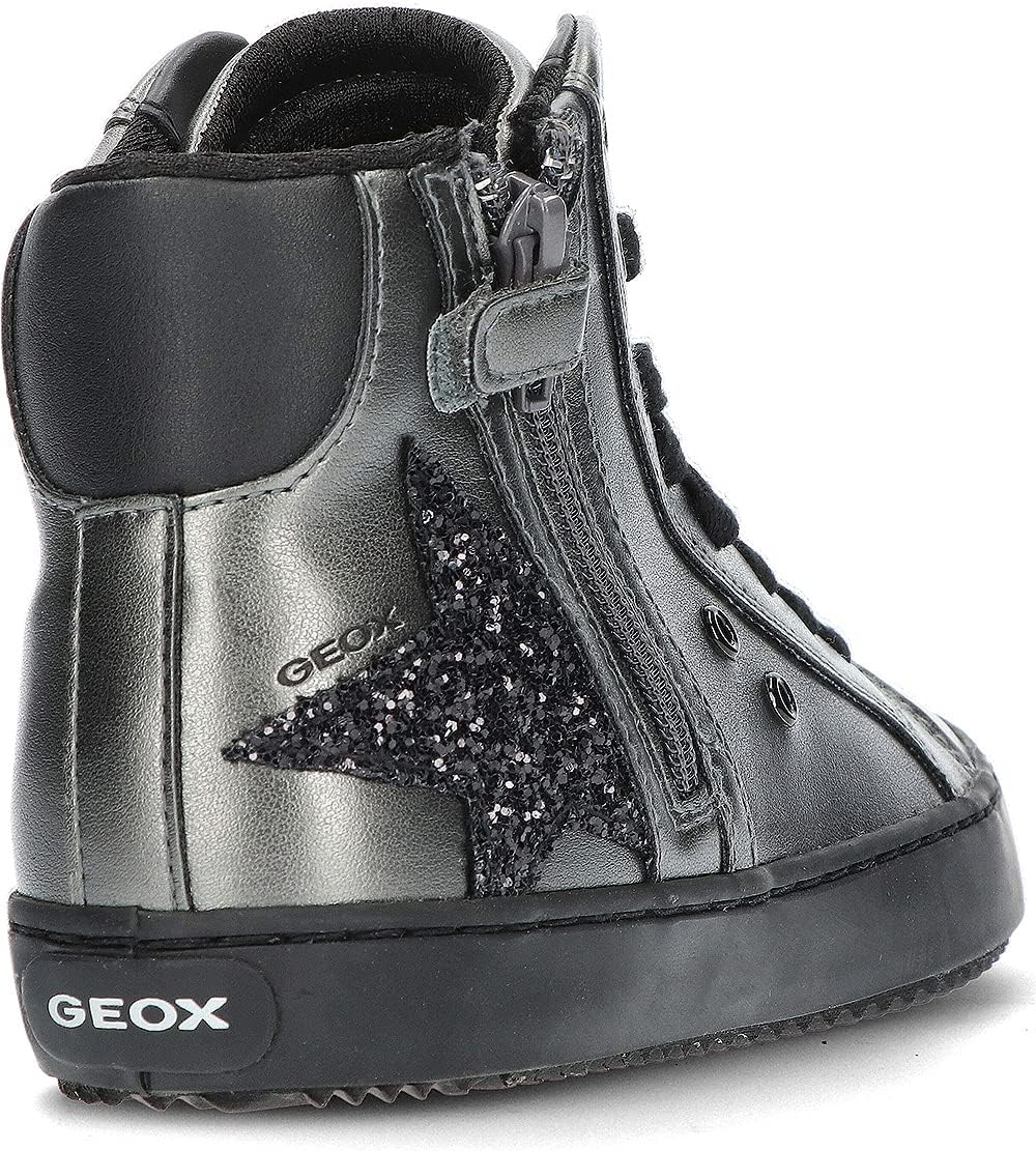 Geox Mädchen J Kalispera Girl A Sneakers 30 EU Dk Grey, 30 EU Dk Grey