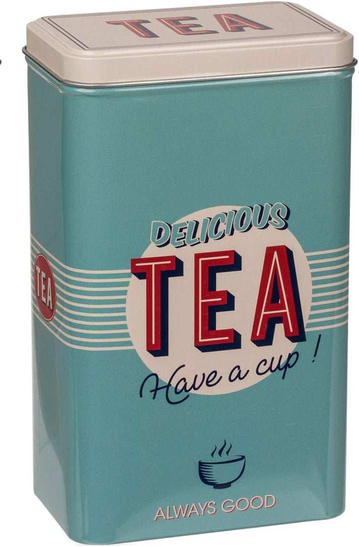 Set Retro Metall-Dose Blechdose Coffee, Tea & Sugar - Kaffeedose, Teedose, Zuckerdose mit Deckel (3-