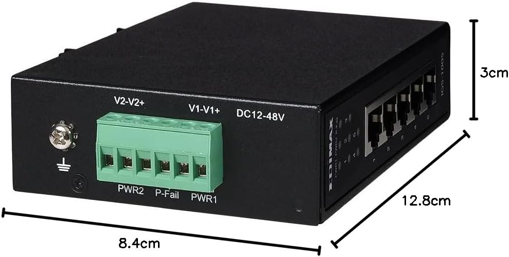 Edimax IGS-1005 - Industrieller 5-Port Gigabit DIN-Schienen-Switch