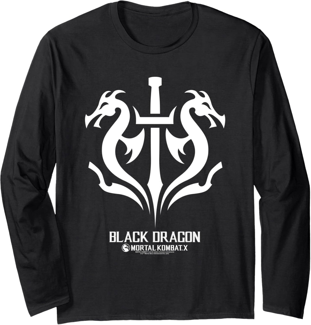 Mortal Kombat X Black Dragon Langarmshirt