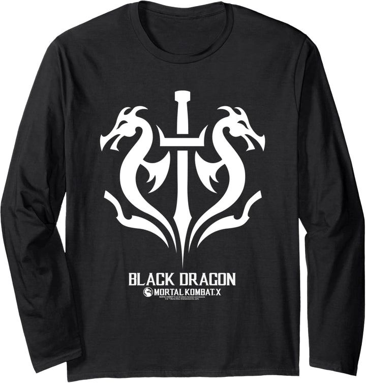 Mortal Kombat X Black Dragon Langarmshirt
