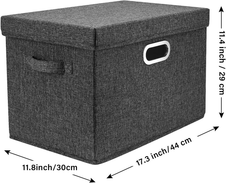 TYEERS Aufbewahrungsbox mit Deckel Gross, Stoff, Faltbare, Waschbare, Kisten Aufbewahrung mit Deckel