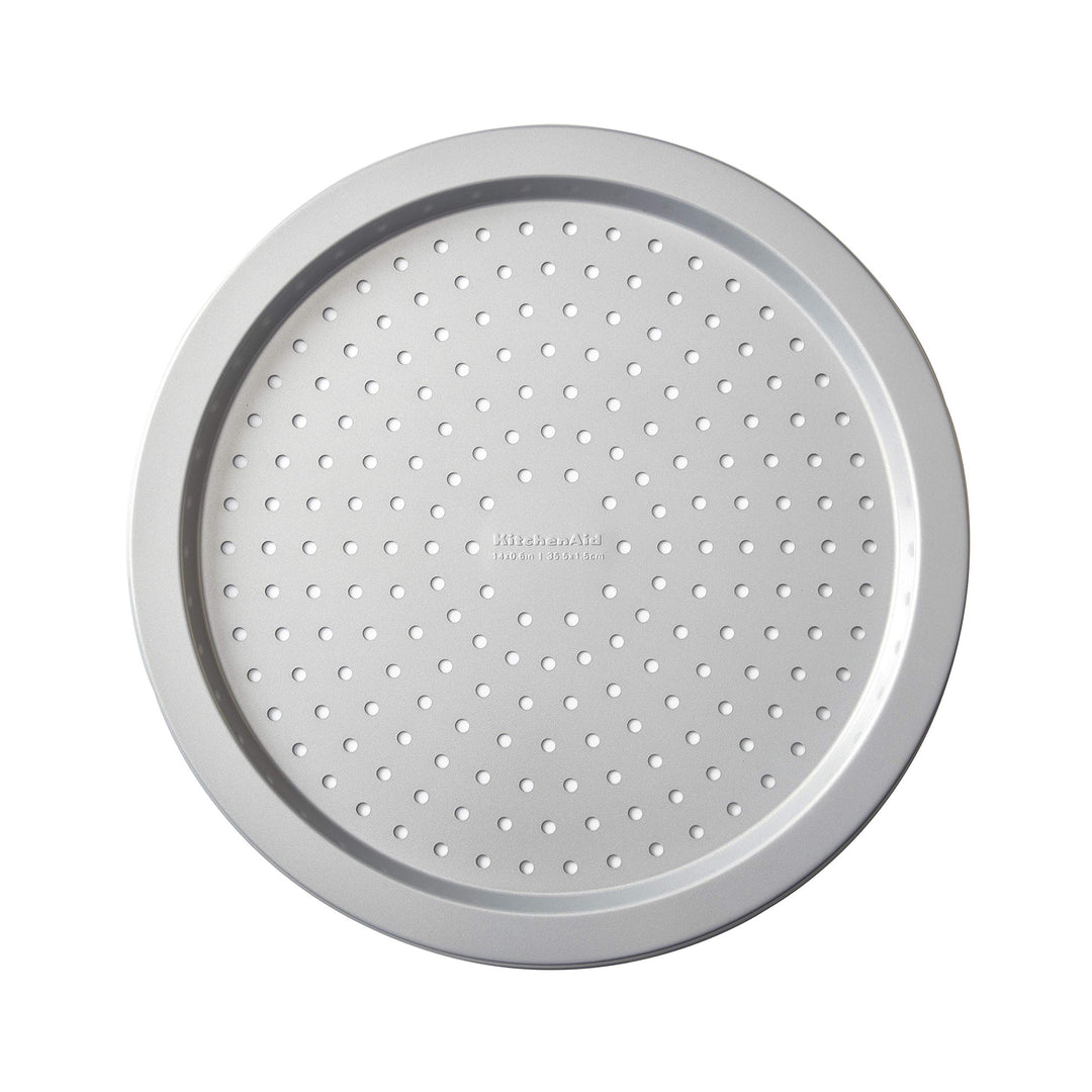 KitchenAid Pizza-Crisper, antihaftbeschichtet, Stahl, 35,6 cm, silberfarben 14-Inch Pizza Crisper, 1