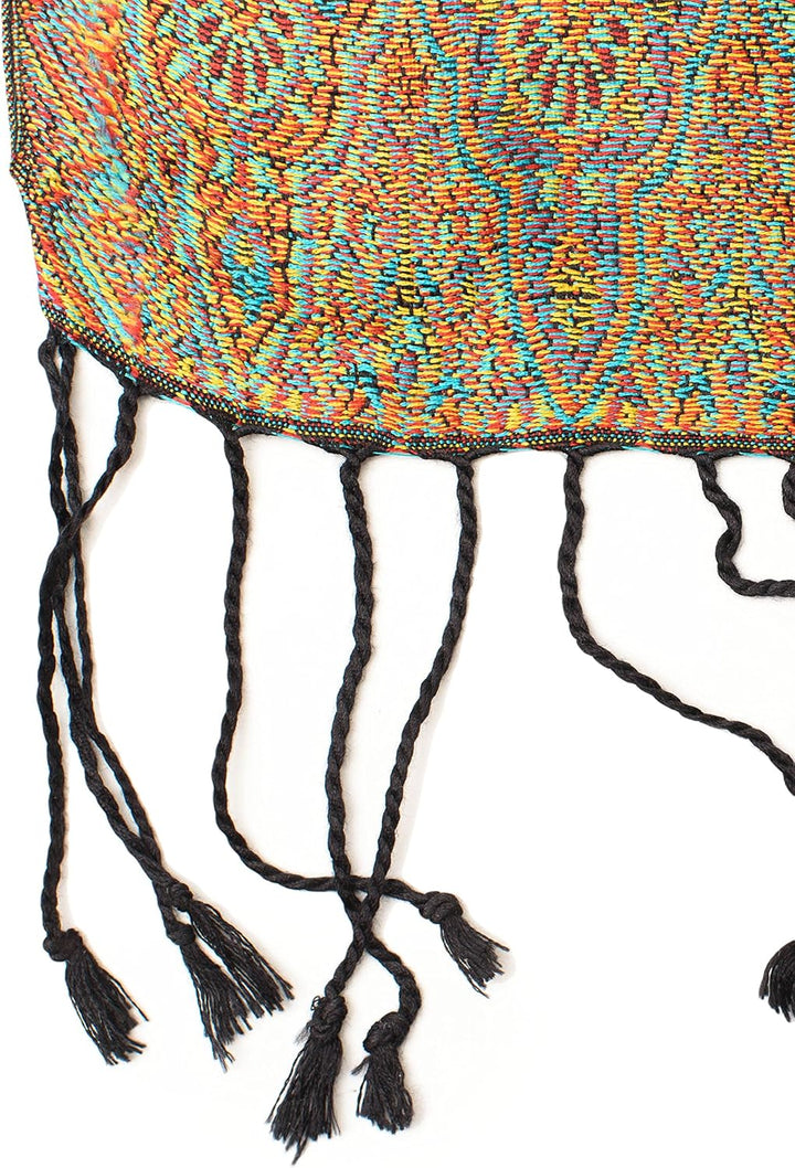 ufash Pashmina 100% Seidenschal aus Indien für Damen & Herren, Paisley Muster, 160 x 35 cm - Schal a