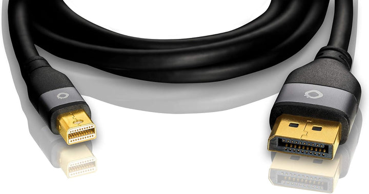 Oehlbach Impact Plus M1 Minidisplayport auf Displayport-Kabel (3-Fach Schirmung, 5K, UltraHD, HDCP/D