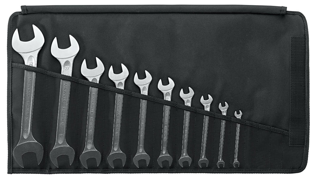 Stahlwille Doppelmaulschlüssel Satz D3110 10tlg. 10-teilig, 6-32 mm in Rolltasche, 10-teilig, 6-32 m