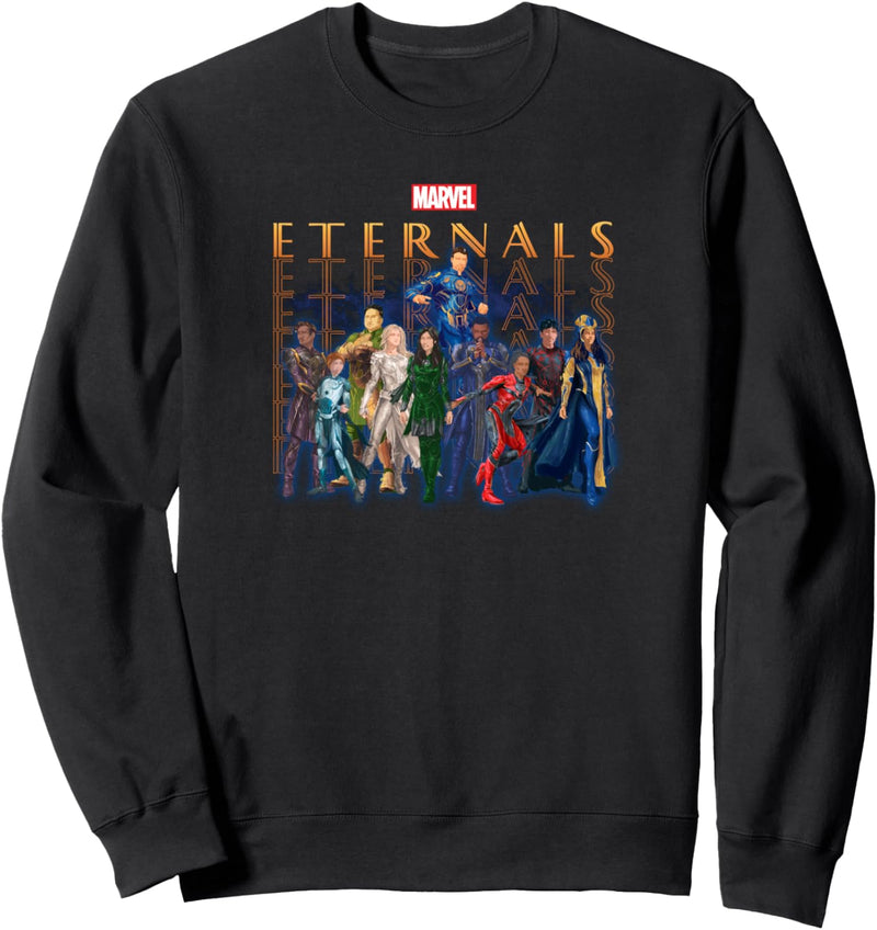 Marvel Eternals Hero Pose Line Up Sweatshirt