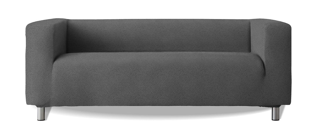 Sofabezug, Modell Klippan, hohe Arme, Sofa, elastisch, weich, New York, Farbe 10 Grau, Farbe 10 Grau