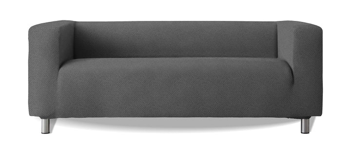 Sofabezug, Modell Klippan, hohe Arme, Sofa, elastisch, weich, New York, Farbe 10 Grau, Farbe 10 Grau
