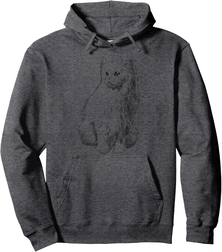 Sitzende Katze Perserkatze Pullover Hoodie