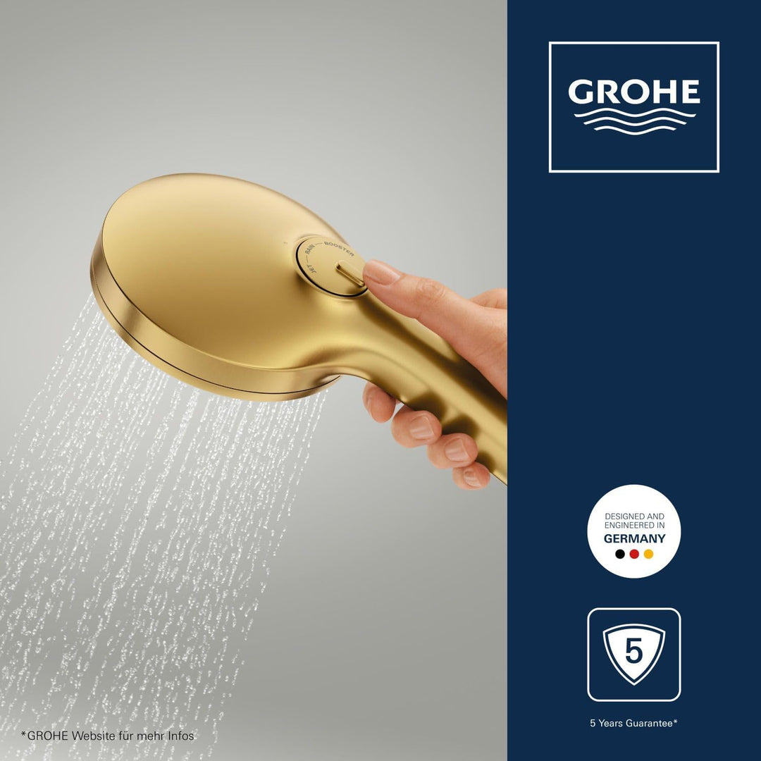 GROHE Vitalio Joy+ 120, wassersparender Duschkopf mit Boost-Funktion für mehr Strahlpower, 6l pro Mi