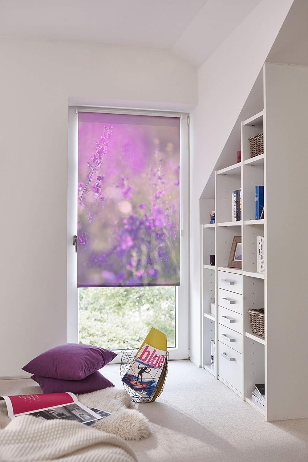 Lichtblick Klemmfix Tageslicht-Rollo mit Motiv, ohne Bohren, Blickdicht, Seitenzugrollo, Made in Ger