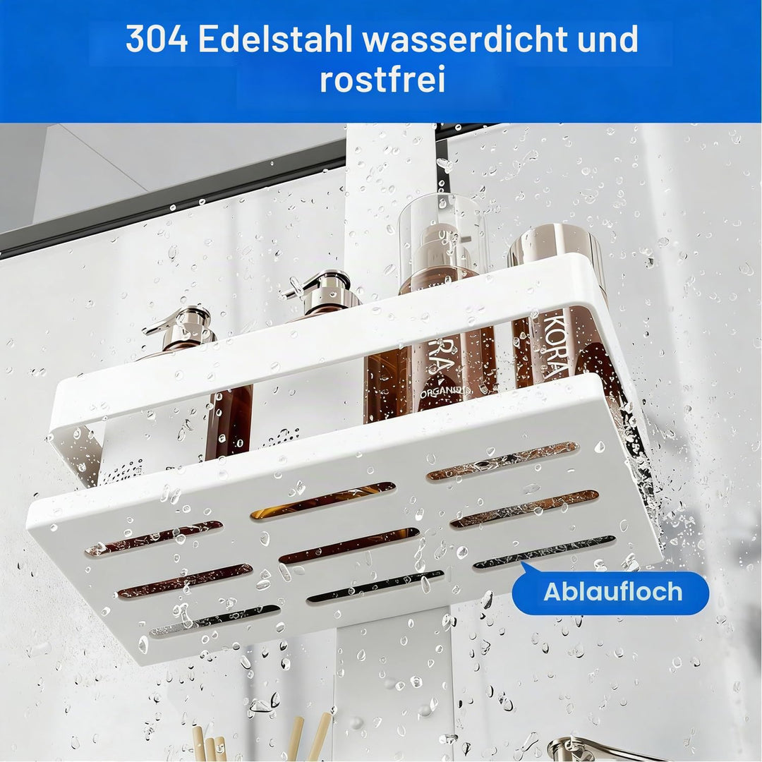 Duschablage ohne Bohren Badezimmer Organizer, Badregal Duschregal ohne Bohren, Duschablage zum Hänge
